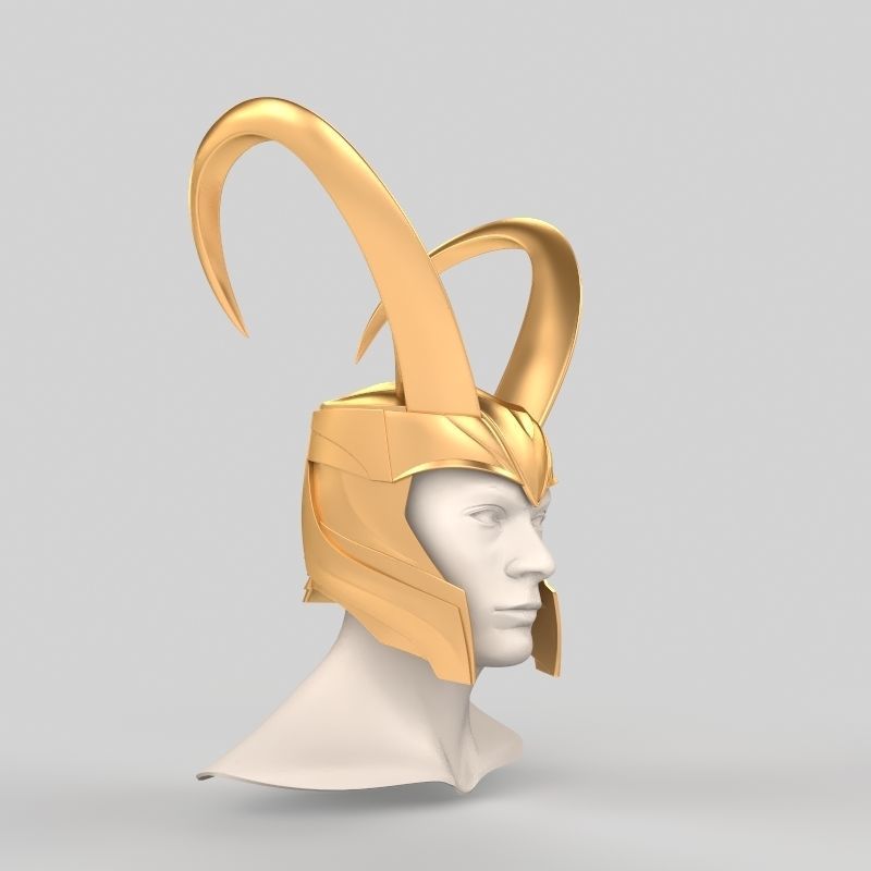Loki Helmet  3D print model_0