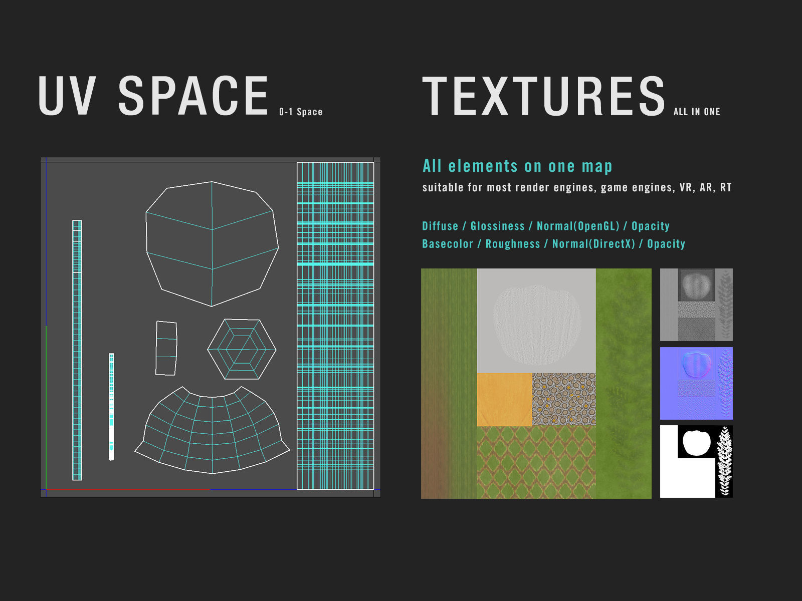 Yarrow Flower Bundle 3D model_3