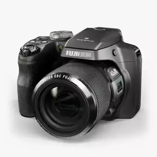 Fujifilm FinePix S8200 bridge digital camera Low-poly 3D model