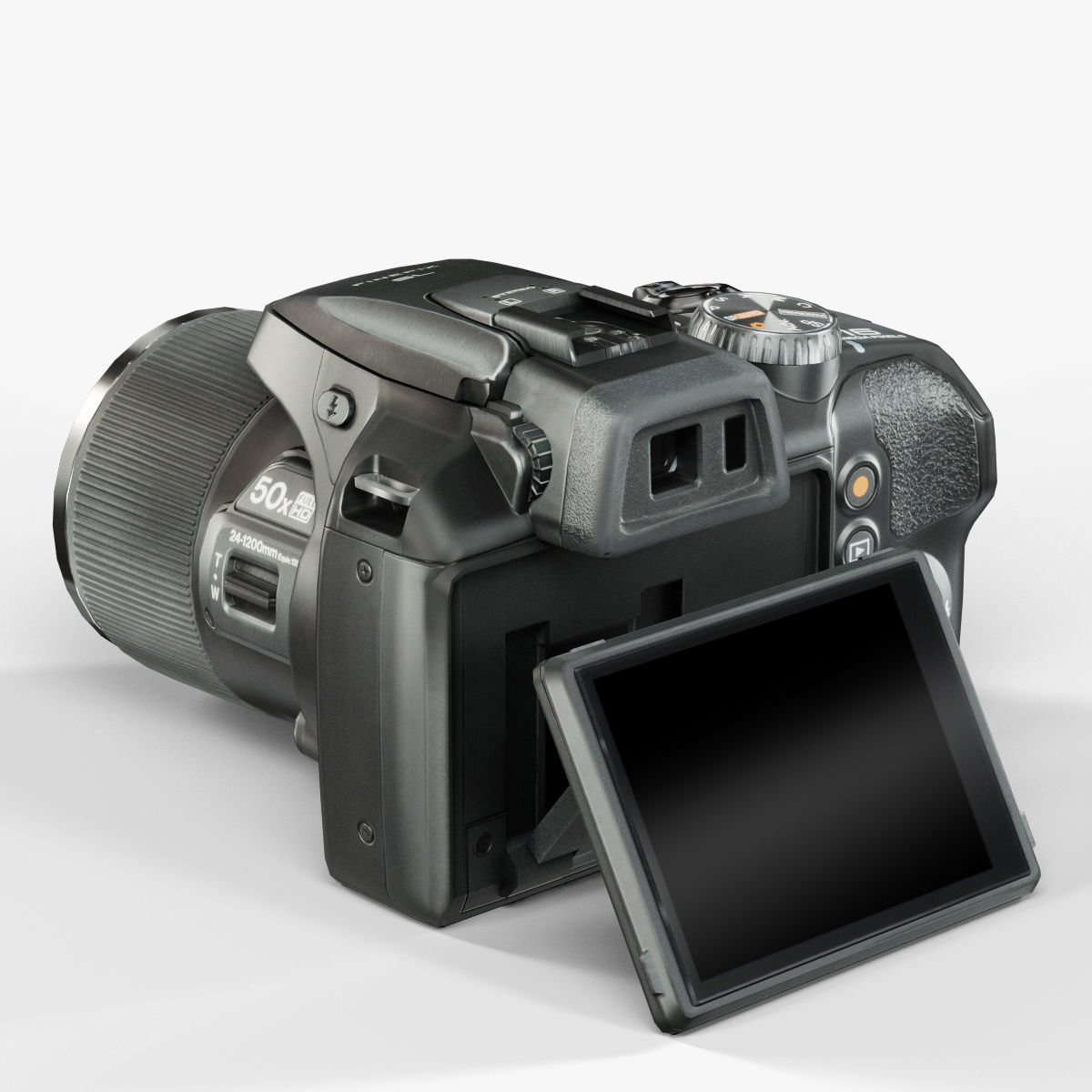 Fujifilm FinePix SL1000 bridge digital camera Low-poly 3D model_10