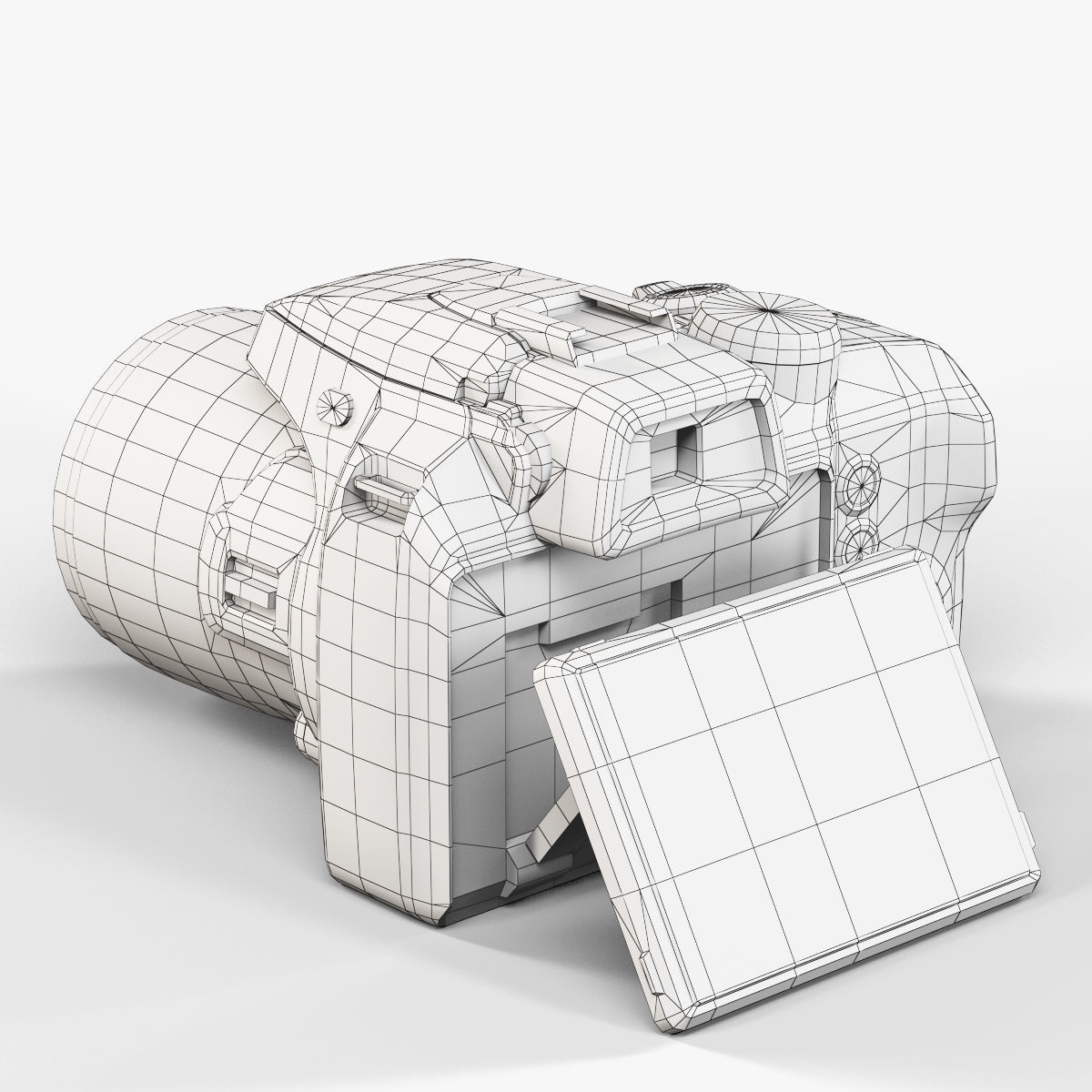 Fujifilm FinePix SL1000 bridge digital camera Low-poly 3D model_18