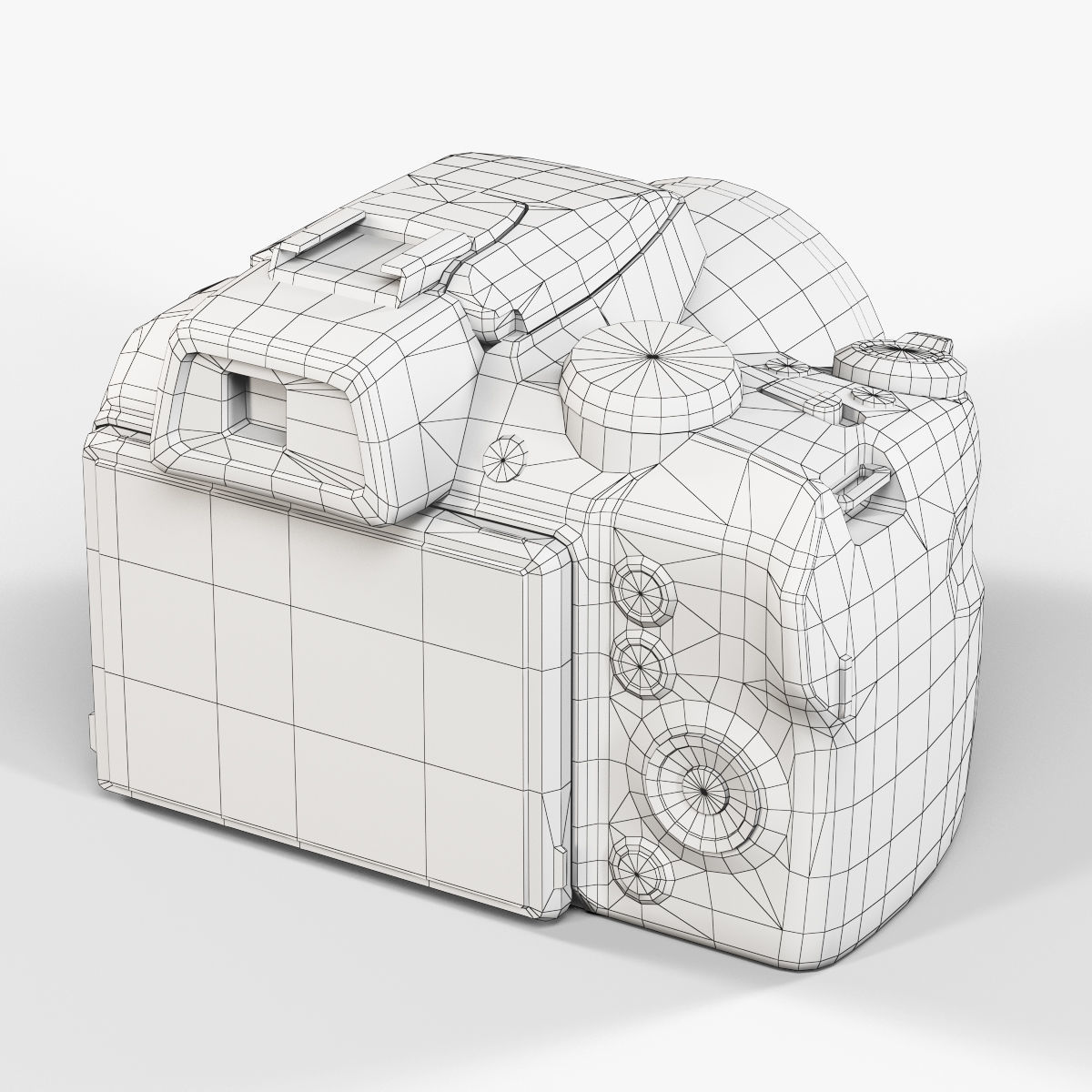 Fujifilm FinePix SL1000 bridge digital camera Low-poly 3D model_17