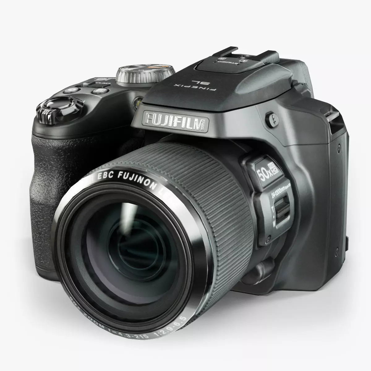Fujifilm FinePix SL1000 bridge digital camera Low-poly 3D model_0