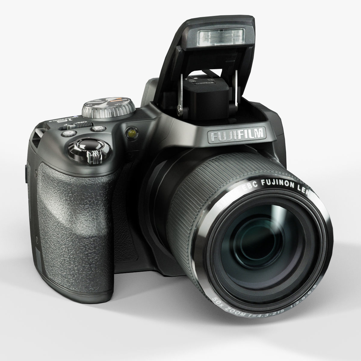 Fujifilm FinePix SL1000 bridge digital camera Low-poly 3D model_4