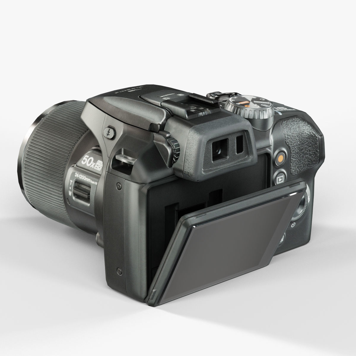Fujifilm FinePix SL1000 bridge digital camera Low-poly 3D model_9