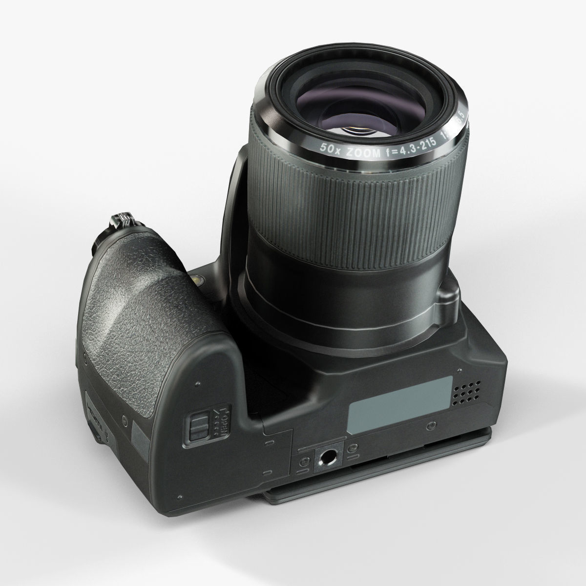 Fujifilm FinePix SL1000 bridge digital camera Low-poly 3D model_14