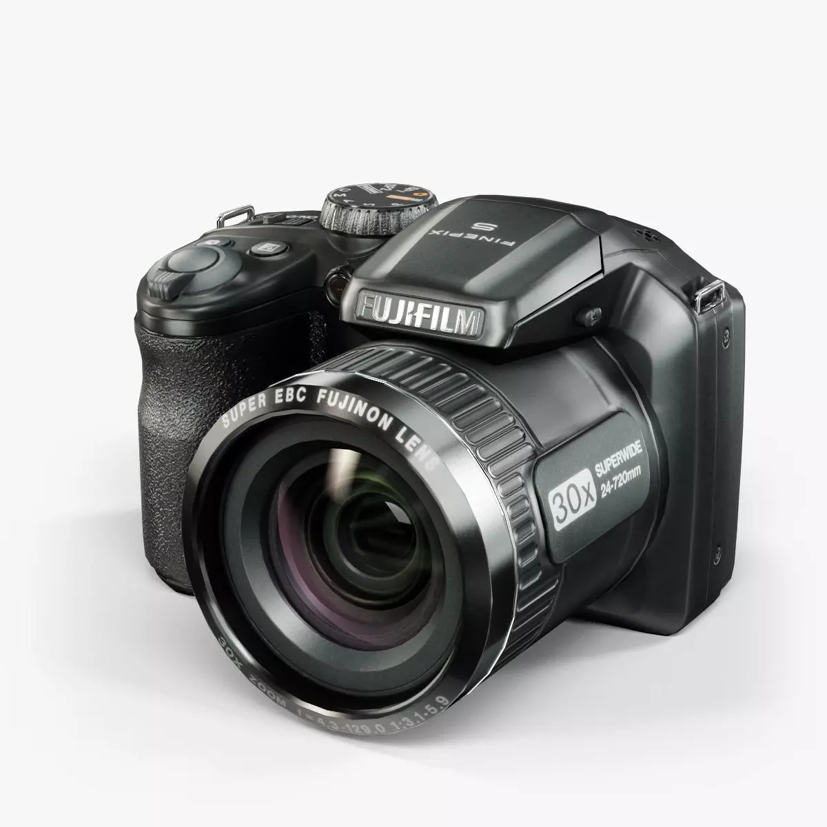 Fujifilm FinePix S4800 bridge digital camera Low-poly 3D model_0