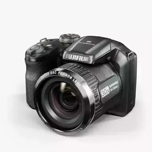 Fujifilm FinePix S4800 bridge digital camera Low-poly 3D model