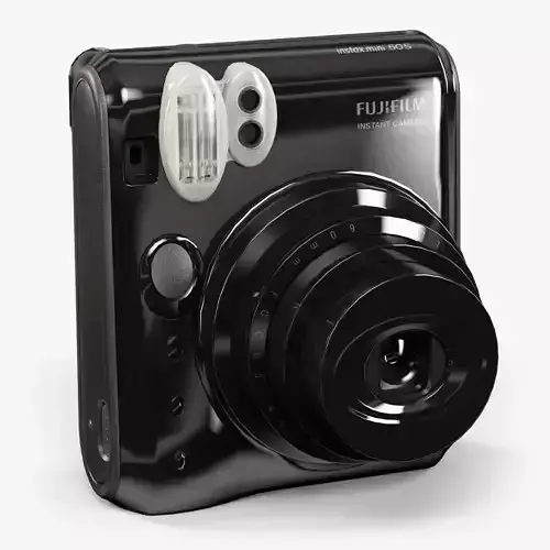 Fujifilm Instax Mini 50s instant print camera Low-poly 3D model Fujifilm Instax Mini 50s instant print camera Low-poly 3D model