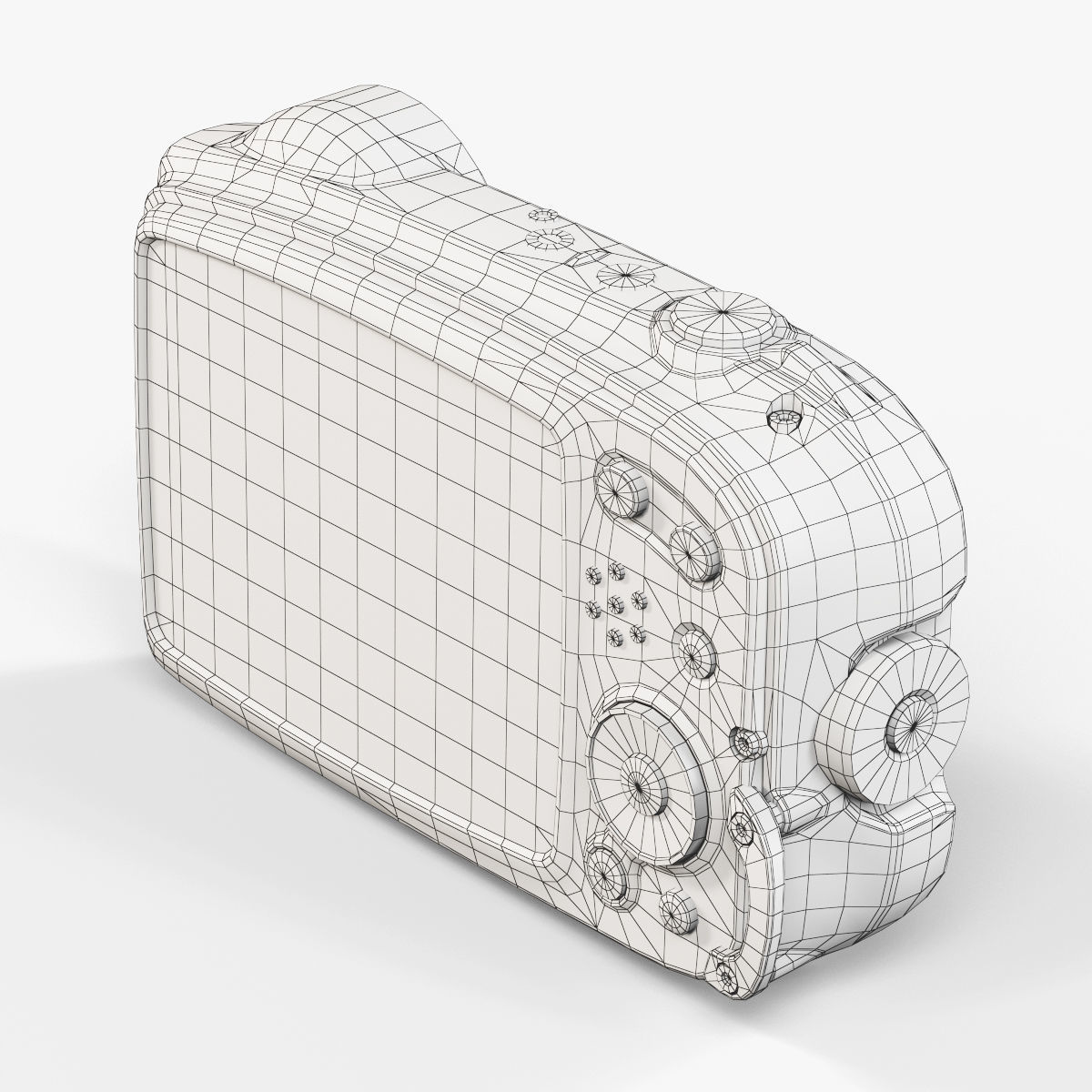 Fujifilm FinePix XP70 rugged and proof digital camera Low-poly 3D model_21