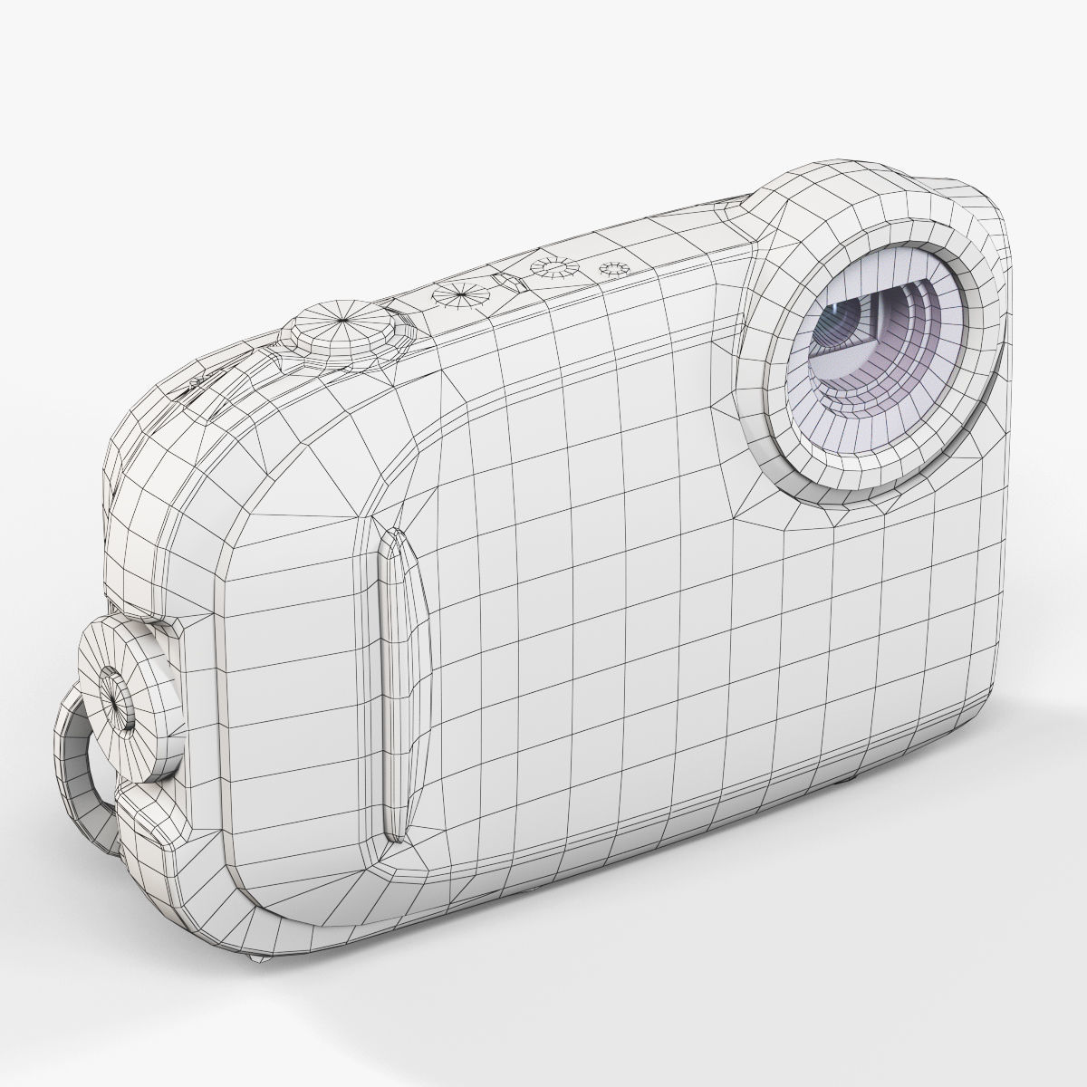 Fujifilm FinePix XP70 rugged and proof digital camera Low-poly 3D model_20