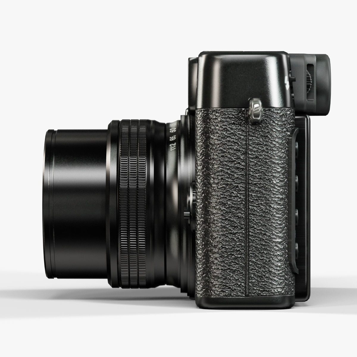 Fujifilm FinePix X20 advanced compact digital camera Low-poly 3D model_10