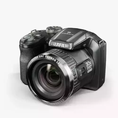 Fujifilm FinePix S6800 bridge digital camera Low-poly 3D model