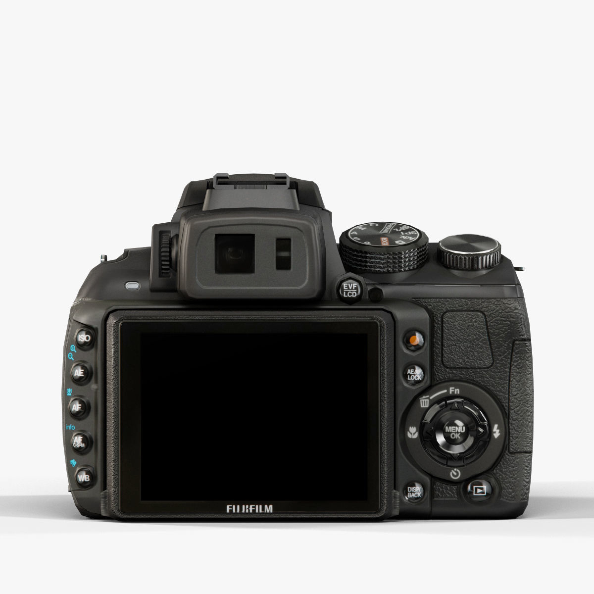 Fujifilm FinePix HS35EXR bridge digital camera Low-poly 3D model_11