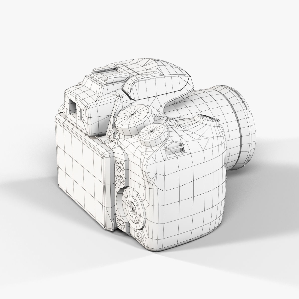 Fujifilm FinePix HS35EXR bridge digital camera Low-poly 3D model_13