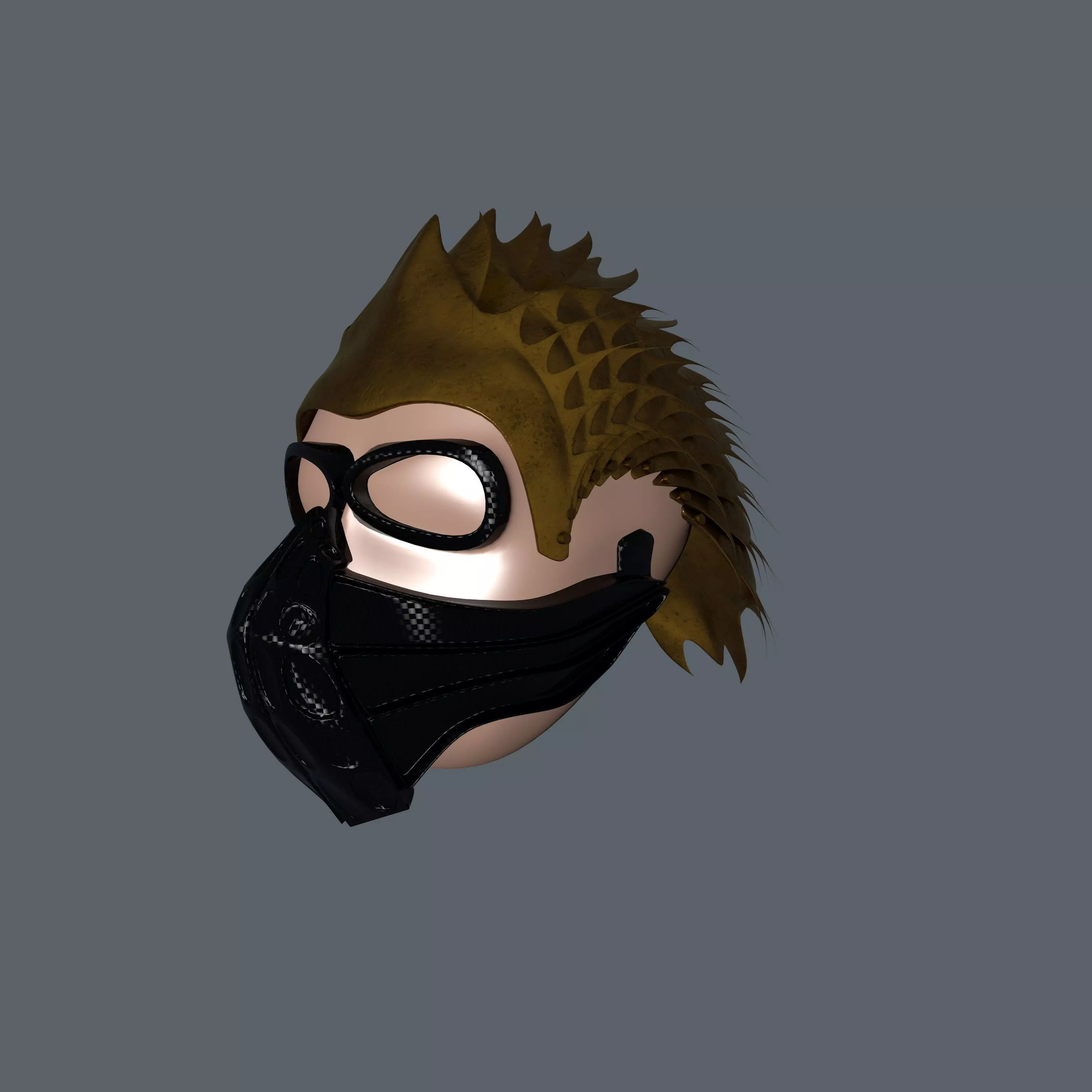 Future Helmet 3D model_0