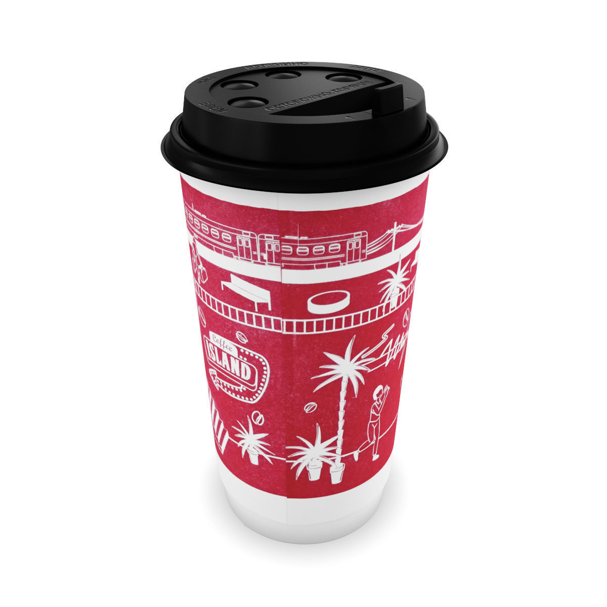 Paper cup for hot drinks 3D CGTrader