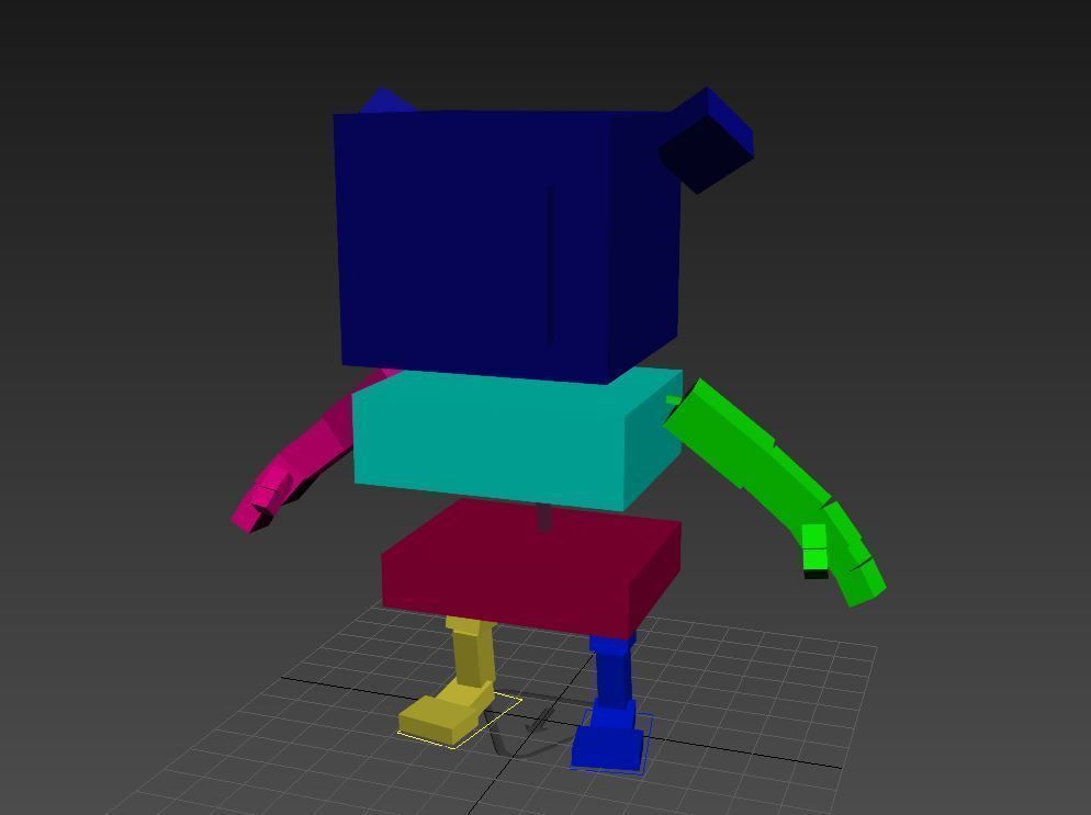 Rigged Cartoon Buffalo 3D model_19