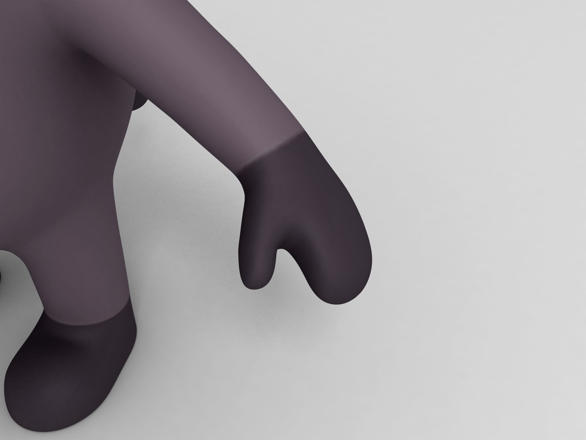 Rigged Cartoon Buffalo 3D model_12