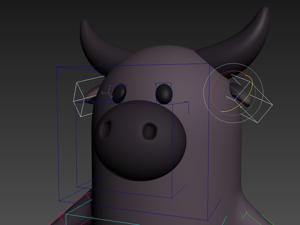 Rigged Cartoon Buffalo 3D model_17