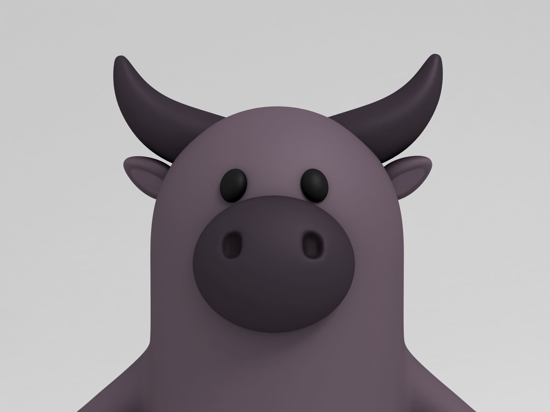Rigged Cartoon Buffalo 3D model_11
