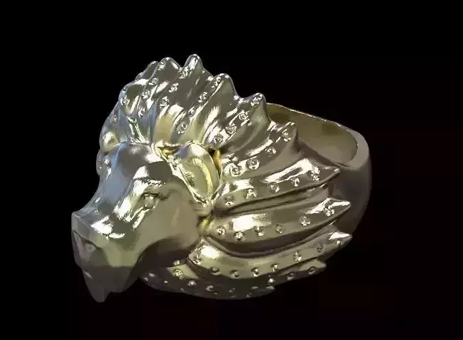 Lion Head Ring