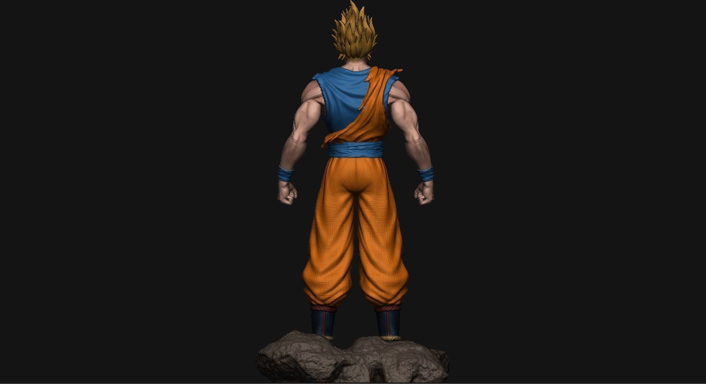 GOKU super saiyan v2 - dragonball super  3D print model_5