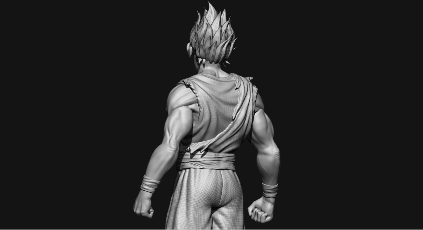 GOKU super saiyan v2 - dragonball super  3D print model_27