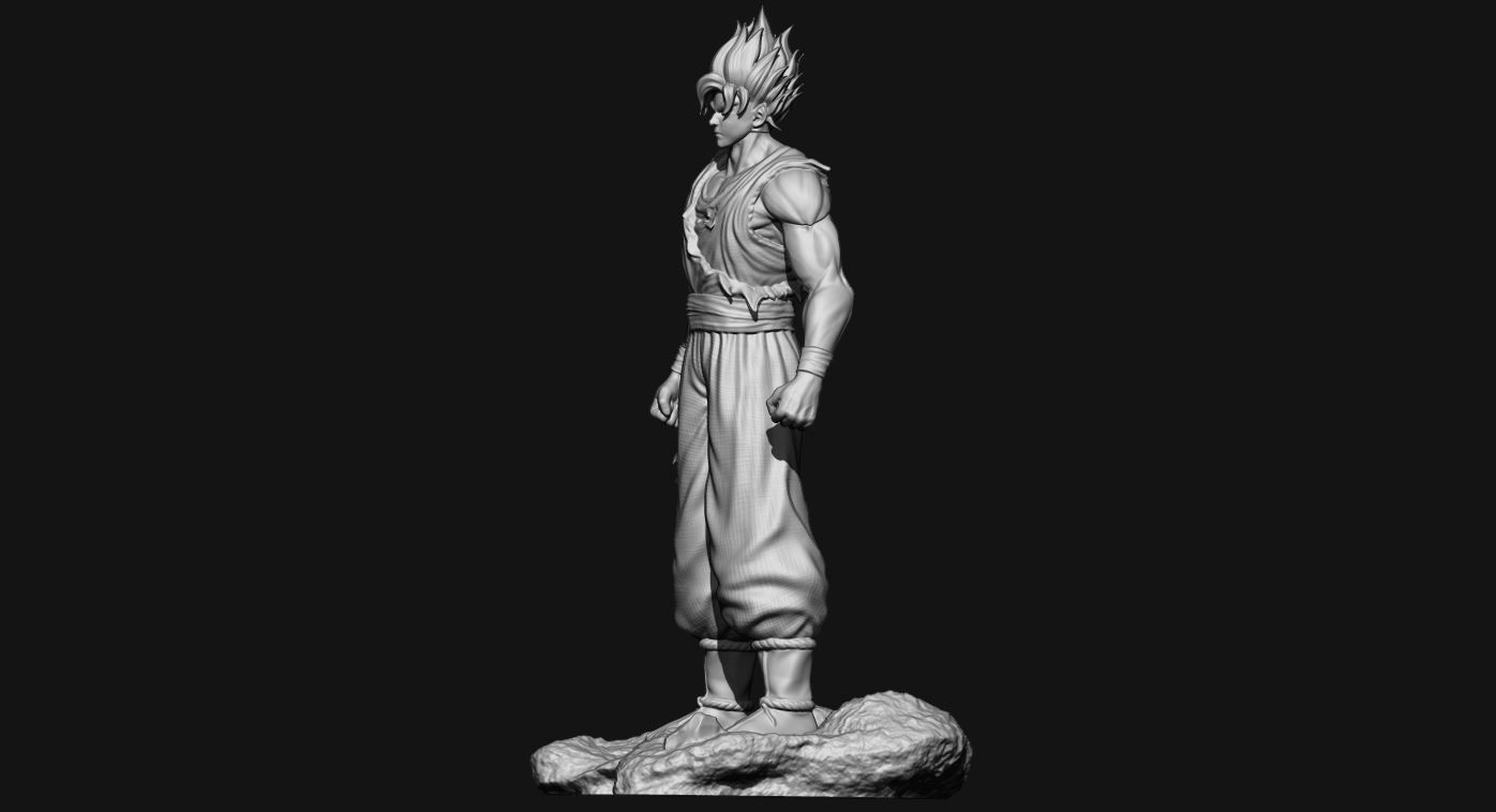 GOKU super saiyan v2 - dragonball super  3D print model_18