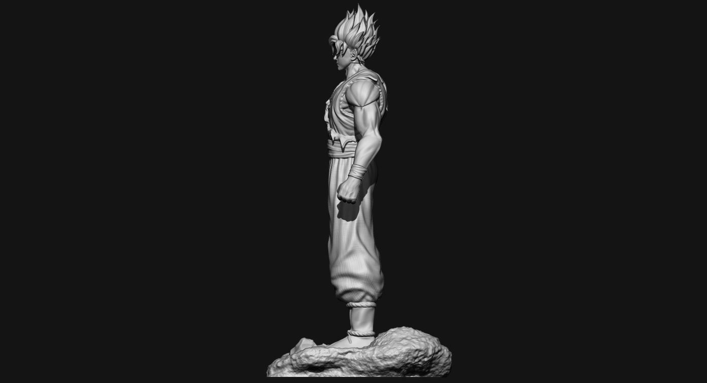 GOKU super saiyan v2 - dragonball super  3D print model_19