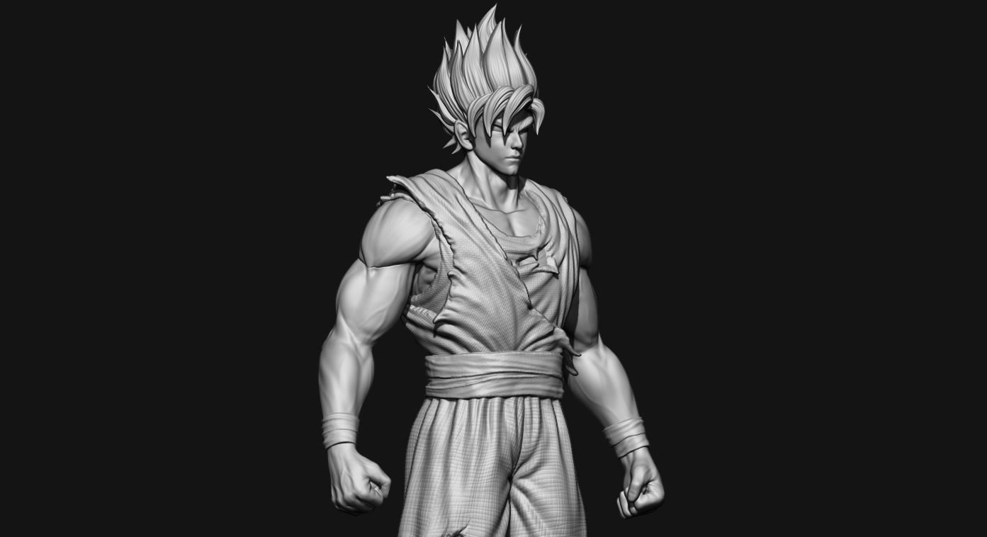 GOKU super saiyan v2 - dragonball super  3D print model_29