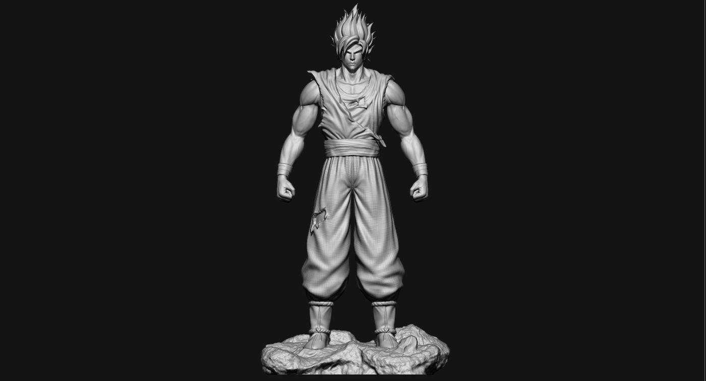 GOKU super saiyan v2 - dragonball super  3D print model_20
