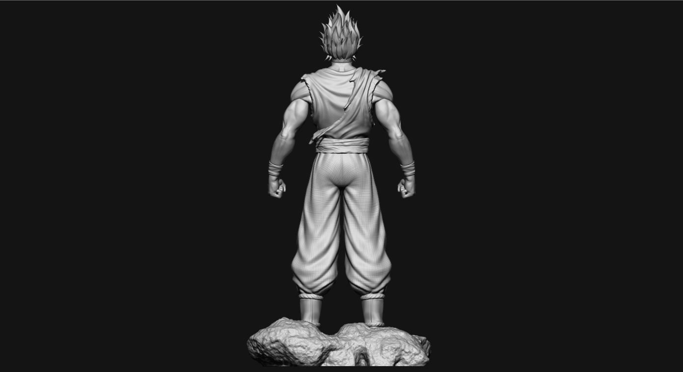 GOKU super saiyan v2 - dragonball super  3D print model_16