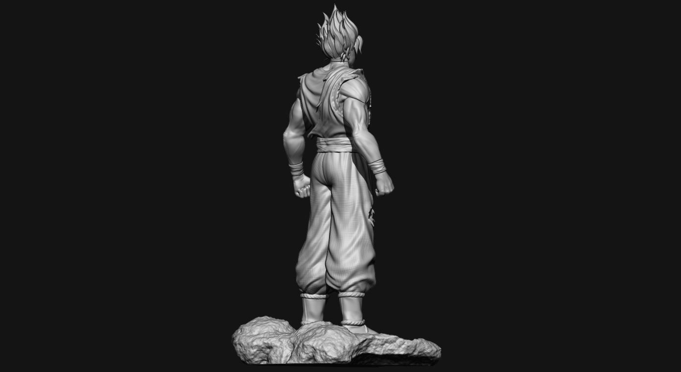 GOKU super saiyan v2 - dragonball super  3D print model_17