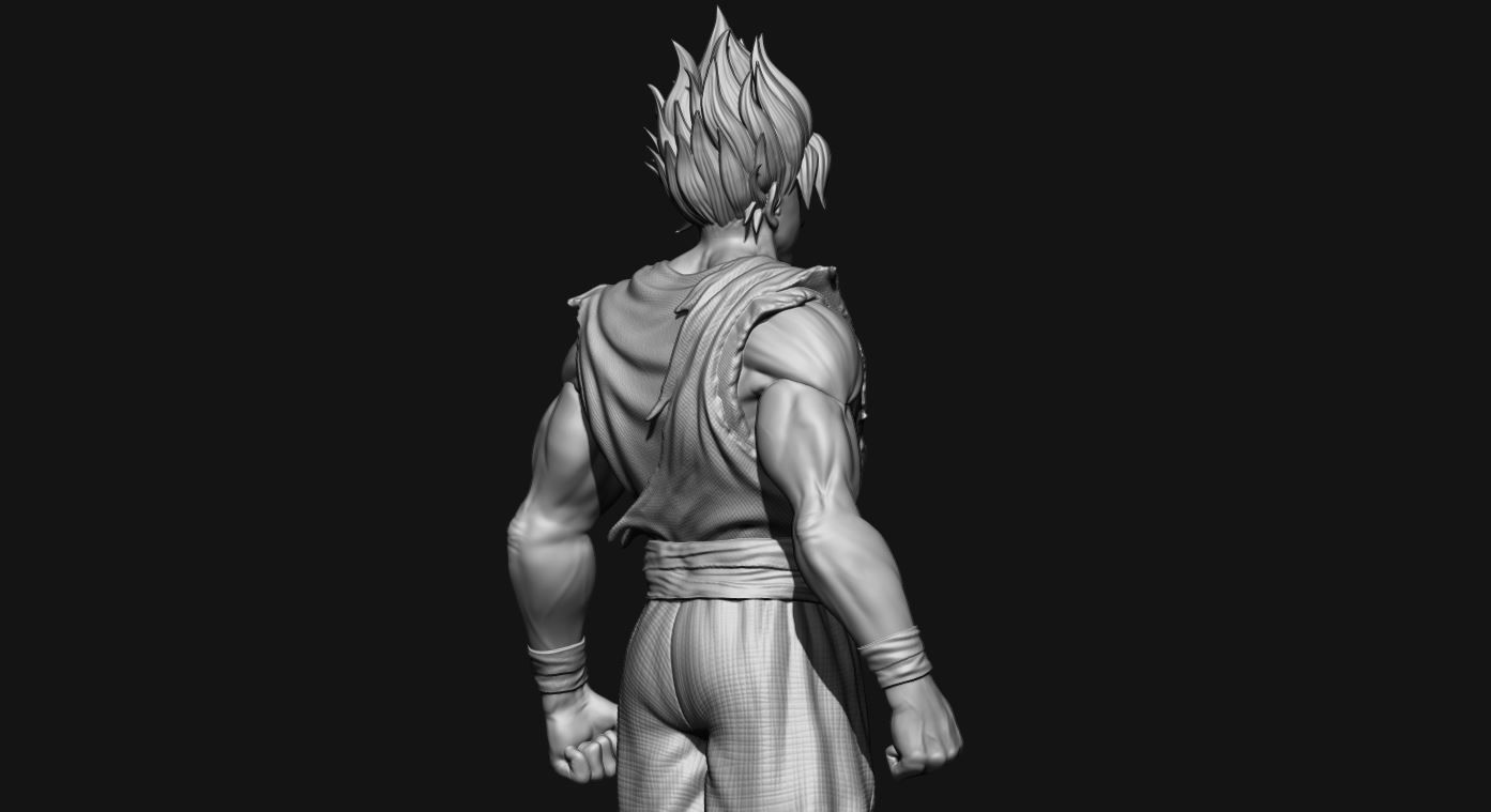 GOKU super saiyan v2 - dragonball super  3D print model_28
