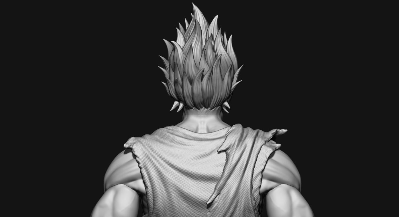 GOKU super saiyan v2 - dragonball super  3D print model_33