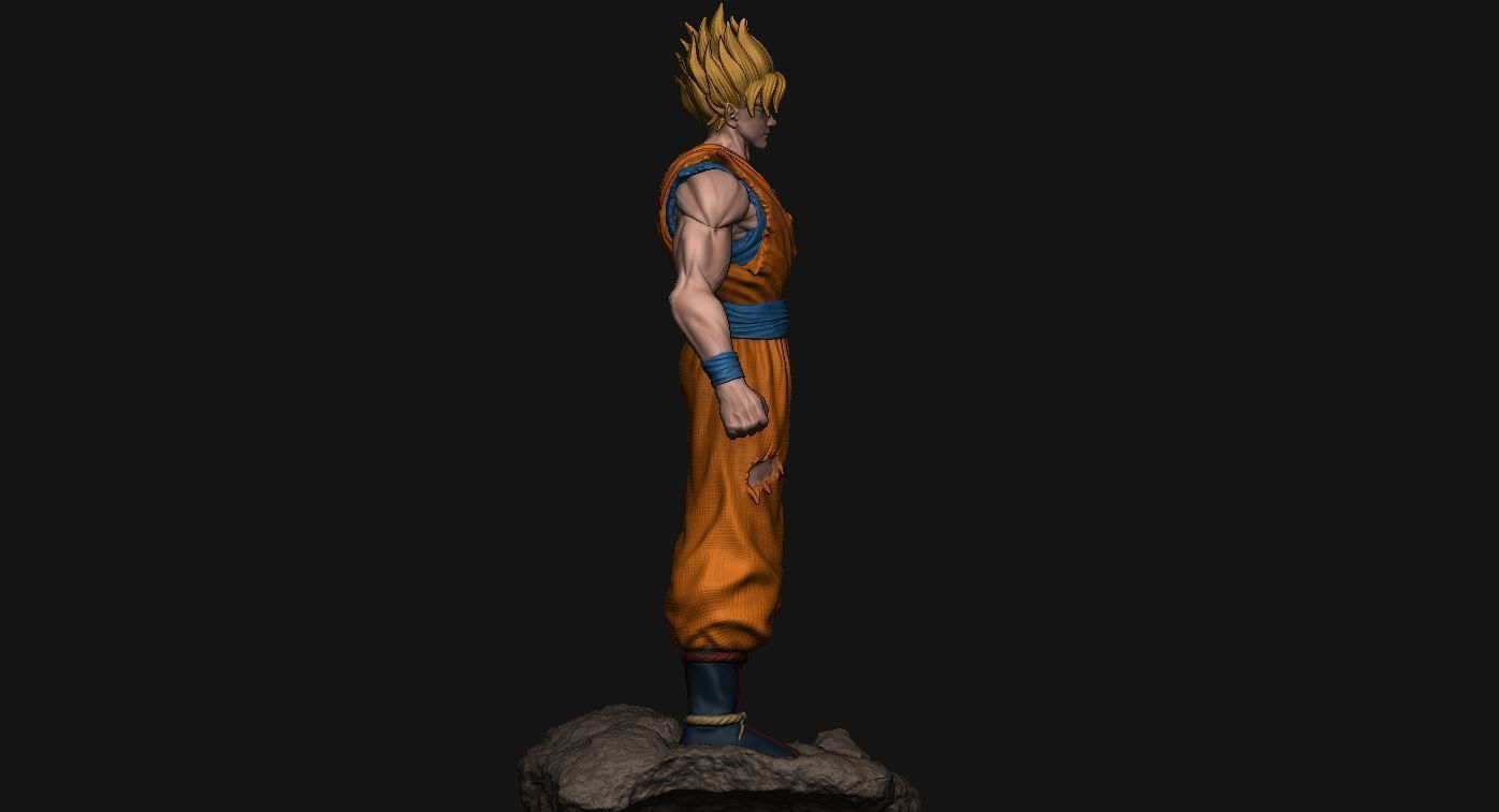 GOKU super saiyan v2 - dragonball super  3D print model_6