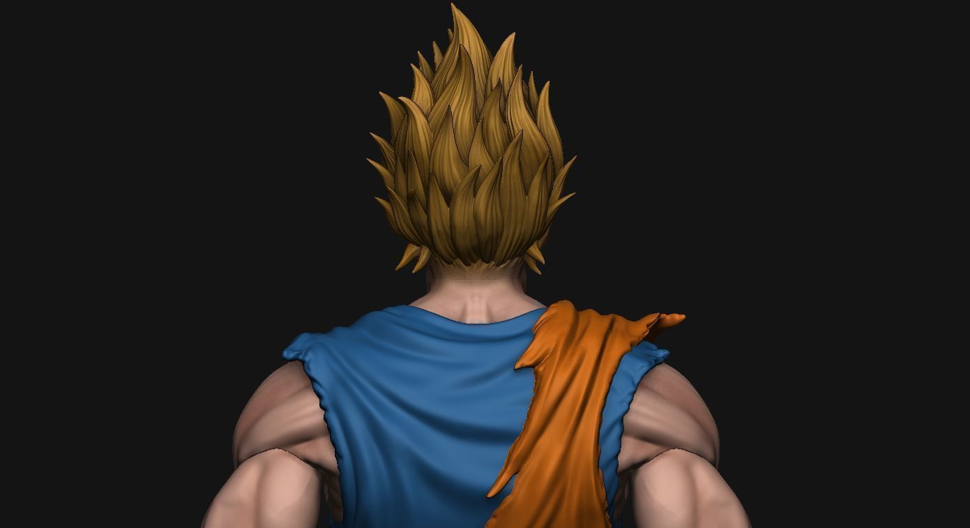 GOKU super saiyan v2 - dragonball super  3D print model_15