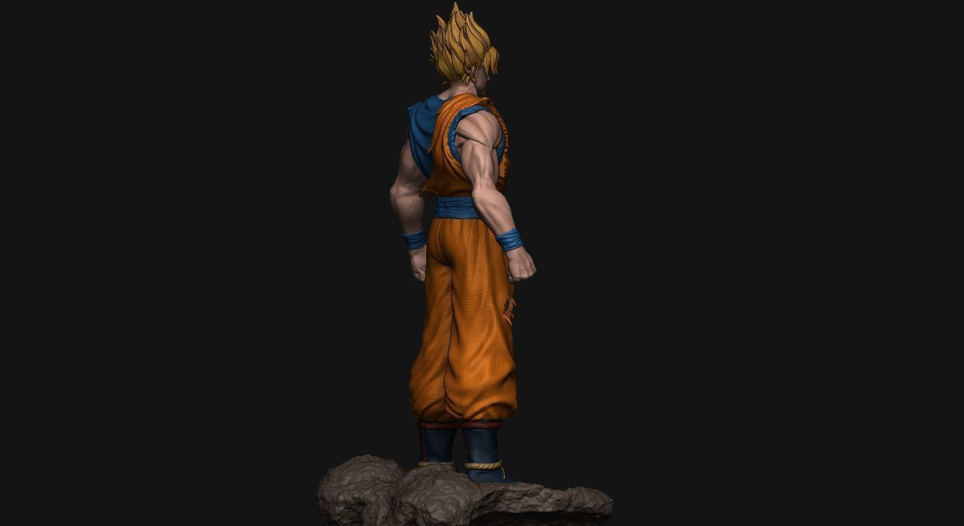 GOKU super saiyan v2 - dragonball super  3D print model_3