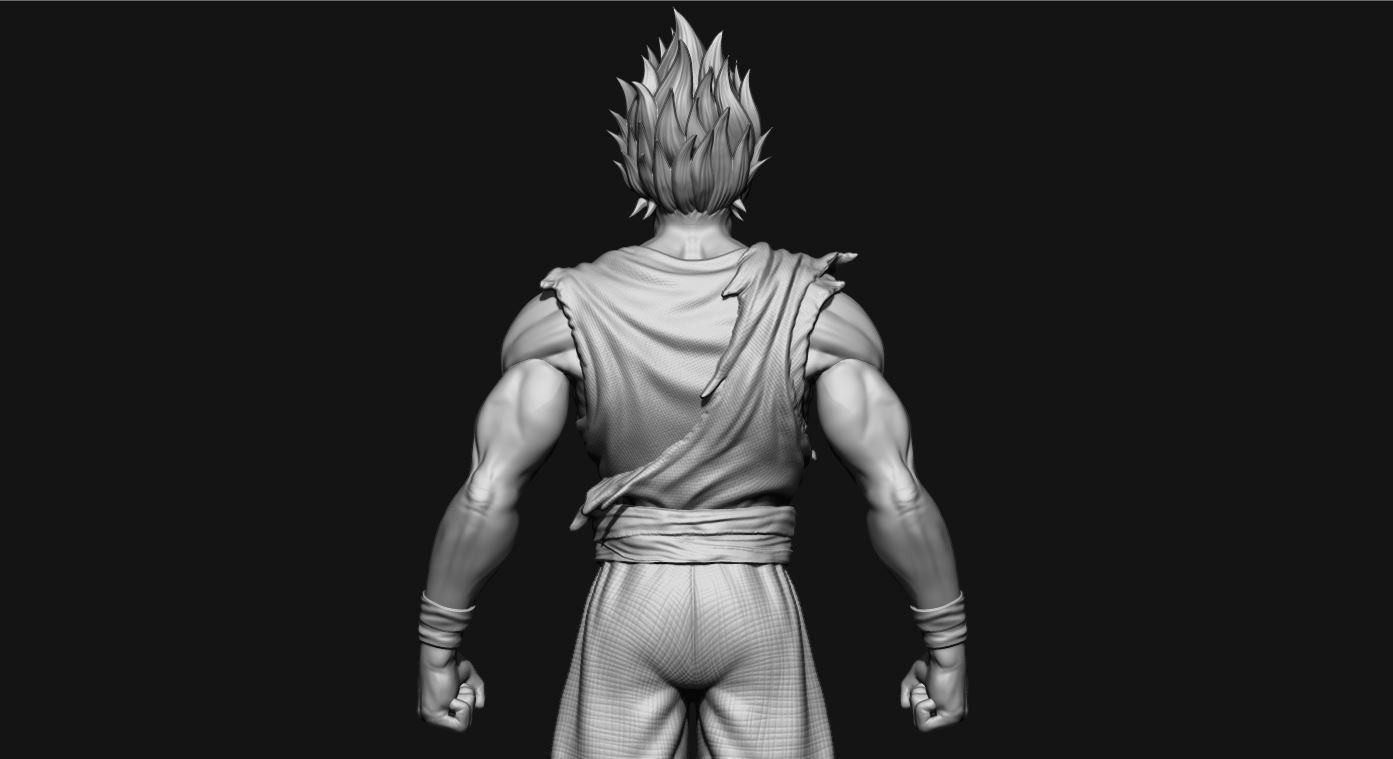 GOKU super saiyan v2 - dragonball super  3D print model_26