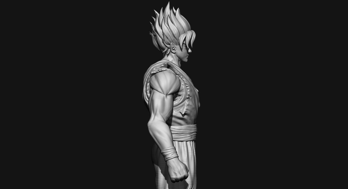 GOKU super saiyan v2 - dragonball super  3D print model_30