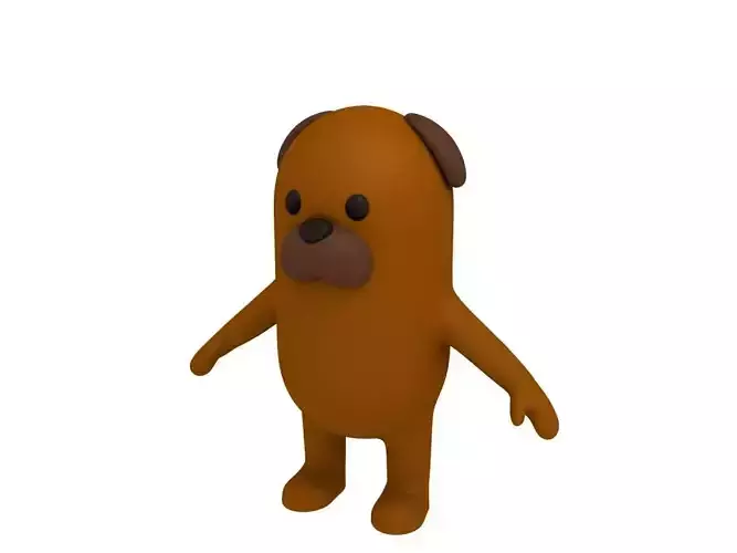 Cartoon Brown Dog