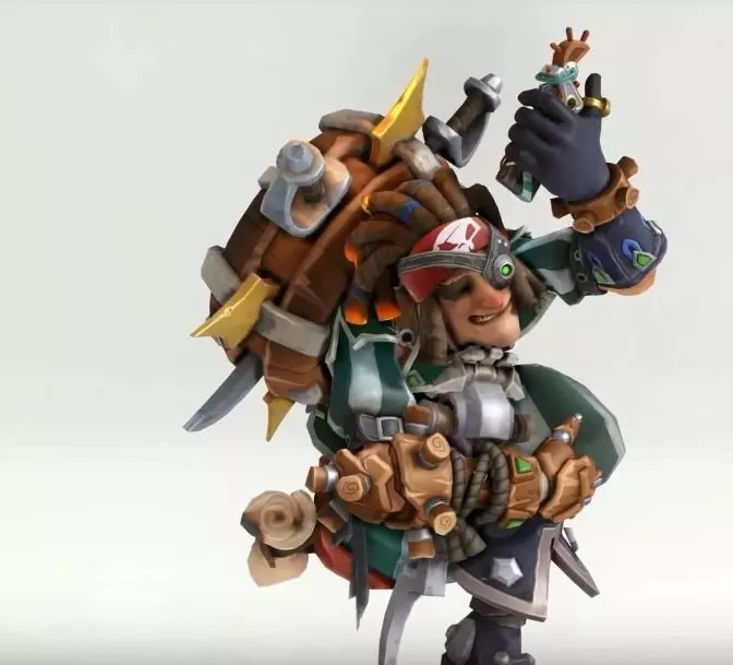 Junkrat Detonator Overwatch 3D print model_0