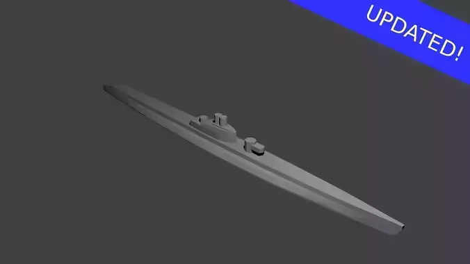 French Redoutable Class Submarine Free 3D print model