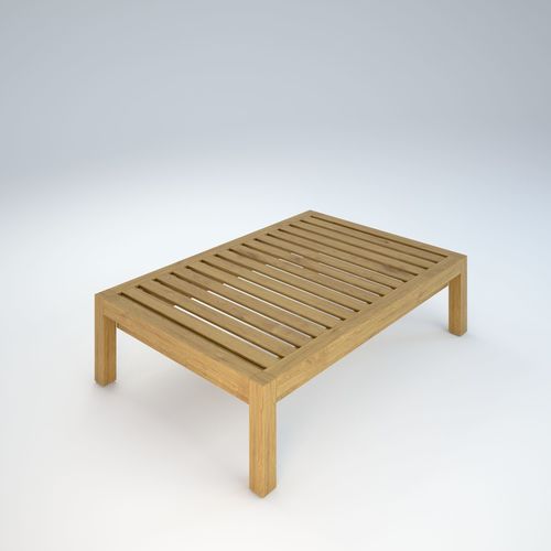 exterior wooden table 3D model