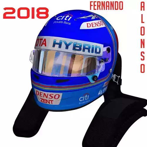 Alonso WEC helmet 2018