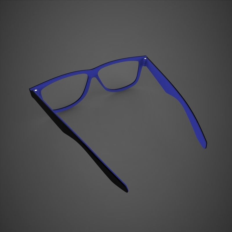 Glasses pair of with lenses 3D model_3