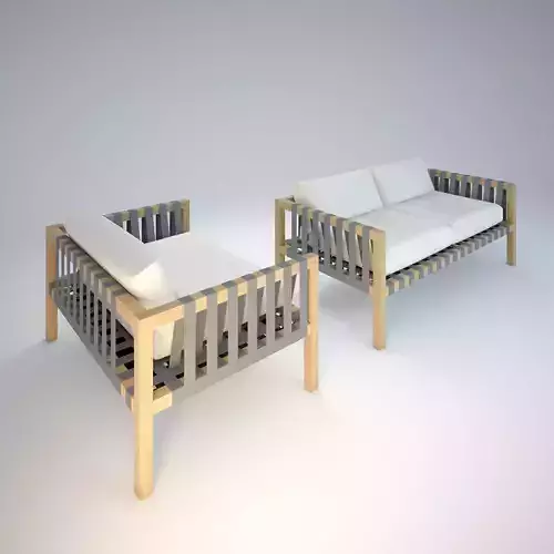 RODA MISTRAL SOFA 3D model