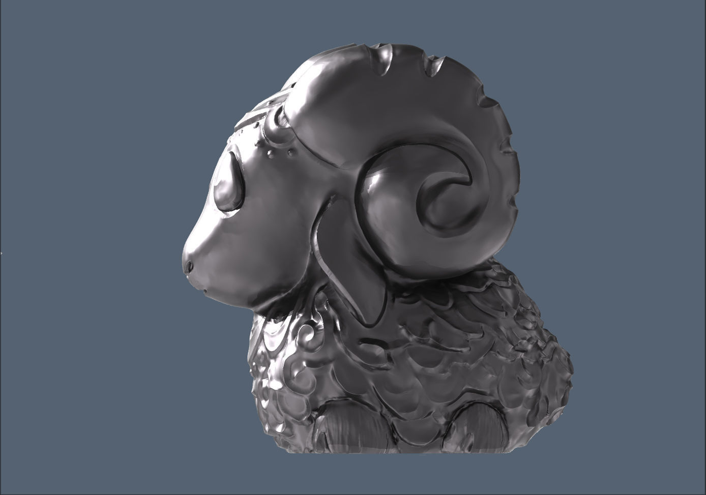 baa-lamb jewelry 3D print model_0
