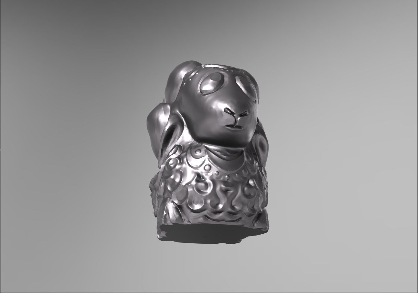 baa-lamb jewelry 3D print model_1